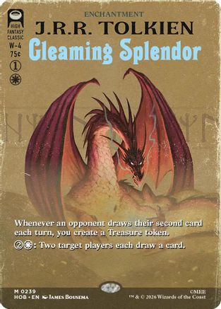 Gleaming Splendor (Borderless) (HOB-239) [The Hobbit] Foil