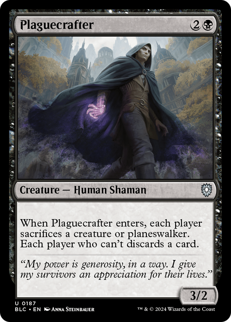 Plaguecrafter (BLC-187) [Bloomburrow Commander]
