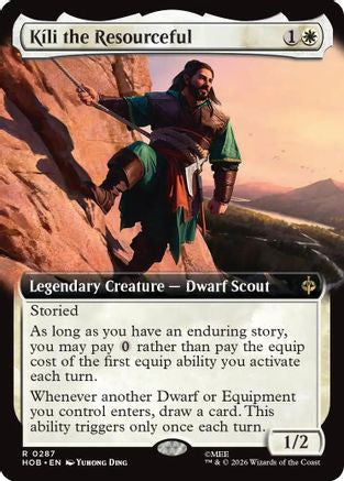 Kili the Resourceful (Extended Art) (HOB-287) [The Hobbit] Foil