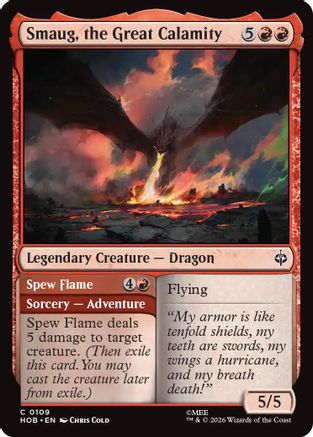 Smaug, the Great Calamity (HOB-109) [The Hobbit] Foil