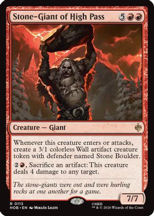 Stone-Giant of High Pass (HOB-113) [The Hobbit] Foil