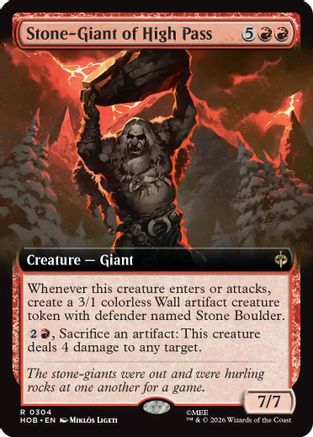 Stone-Giant of High Pass (Extended Art) (HOB-304) [The Hobbit]