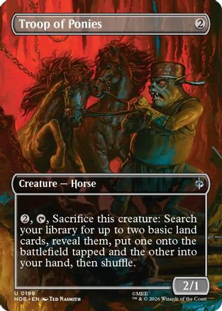 Troop of Ponies (Borderless) (HOB-199) [The Hobbit] Foil