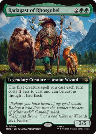 Radagast of Rhosgobel (Extended Art) (HOB-309) [The Hobbit] Foil