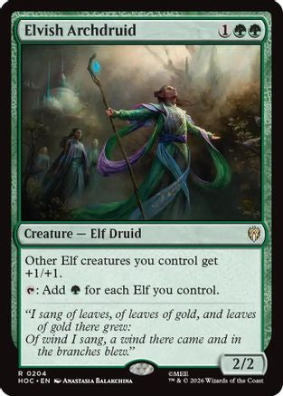 Elvish Archdruid (HOC-204) [The Hobbit: Eternal-Legal]