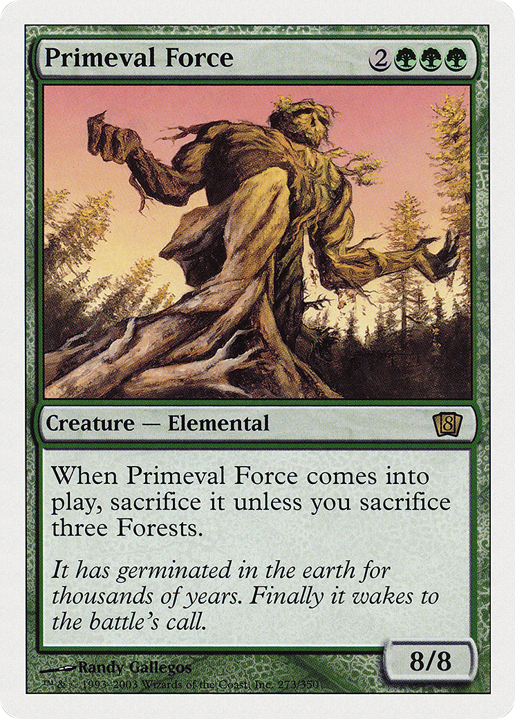 Primeval Force (8ED-273) [8th Edition] Foil