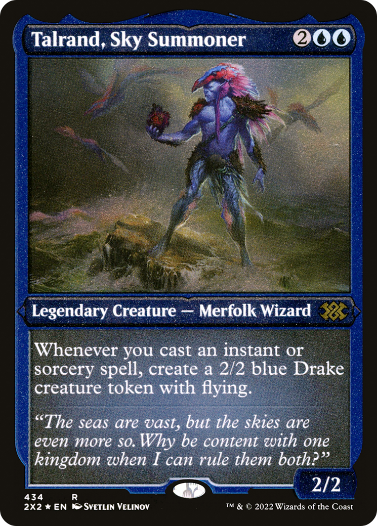 Talrand, Sky Summoner (Foil Etched) (2X2-434) [Double Masters 2022] Foil