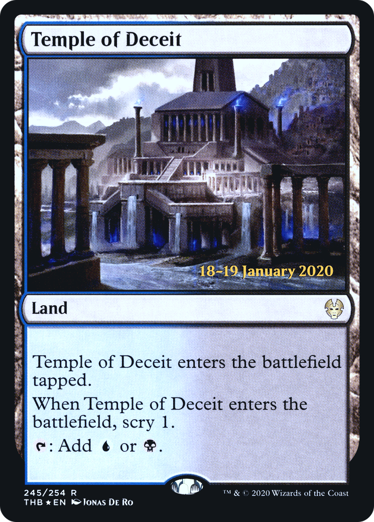 Temple of Deceit (PRE-245S) [Theros Beyond Death Promos] Foil