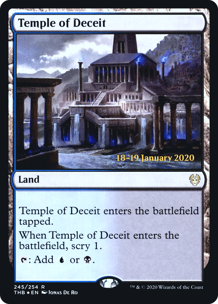 Temple of Deceit (PRE-245S) [Theros Beyond Death Promos] Foil