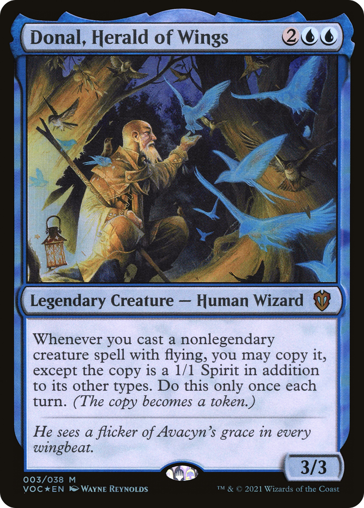 Donal, Herald of Wings (VOC-003) [Crimson Vow Commander] Foil