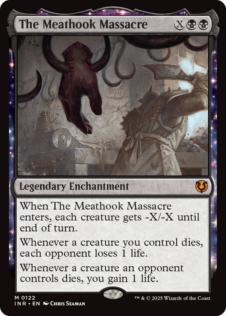The Meathook Massacre (INR-122) [Innistrad Remastered]: (enchantment) Foil