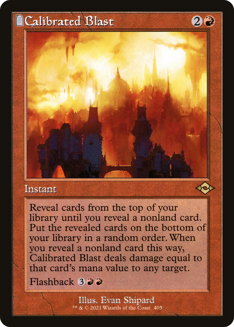 Calibrated Blast (Retro Frame) (MH2-405) [Modern Horizons 2]
