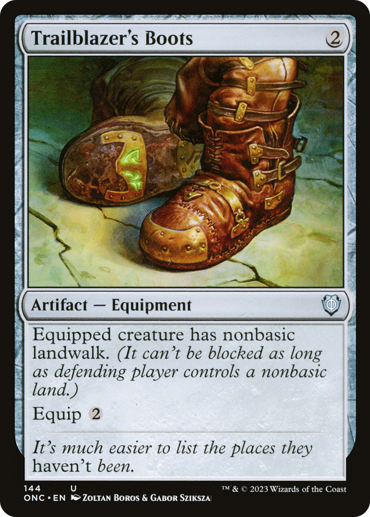 Trailblazer's Boots (ONC-144) [Phyrexia: All Will Be One Commander]