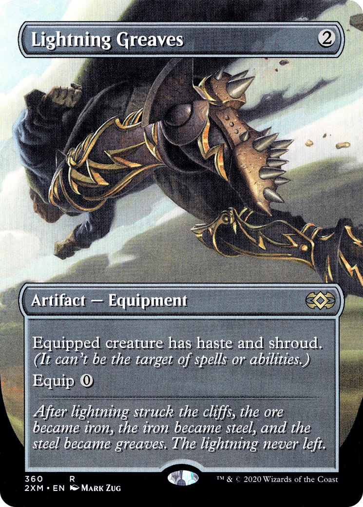 Lightning Greaves (2XM-360) [Double Masters] (Borderless) Foil