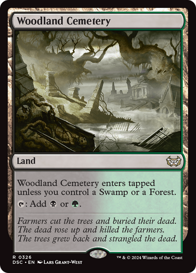 Woodland Cemetery (DSC-326) [Duskmourn: House of Horror Commander]