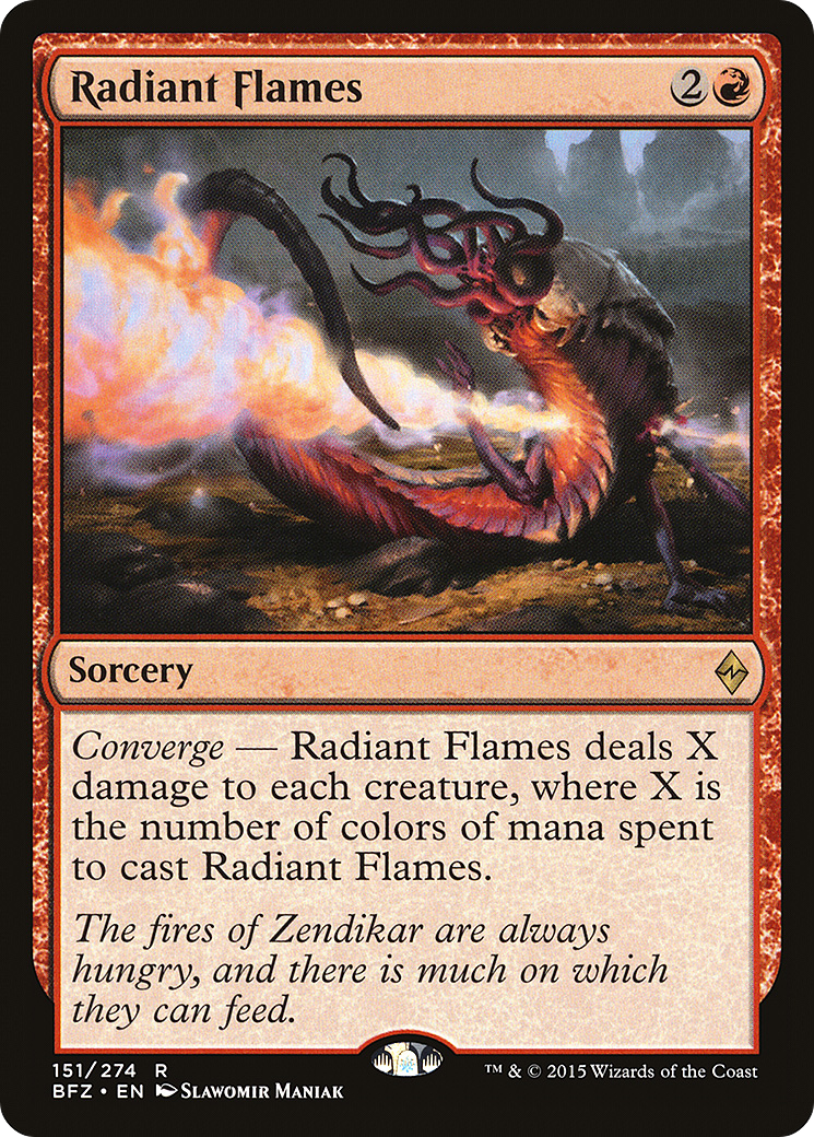 Radiant Flames (BFZ-151) [Battle for Zendikar] Foil