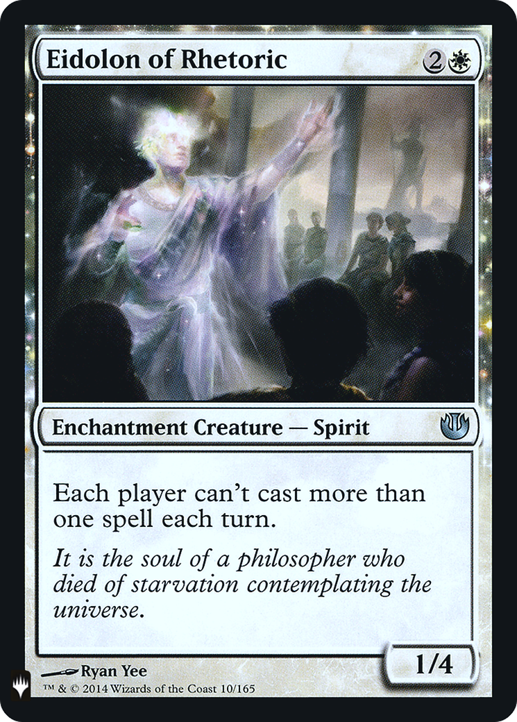 Eidolon of Rhetoric (LIST-JOU-10) [The List]: (enchantment) Foil