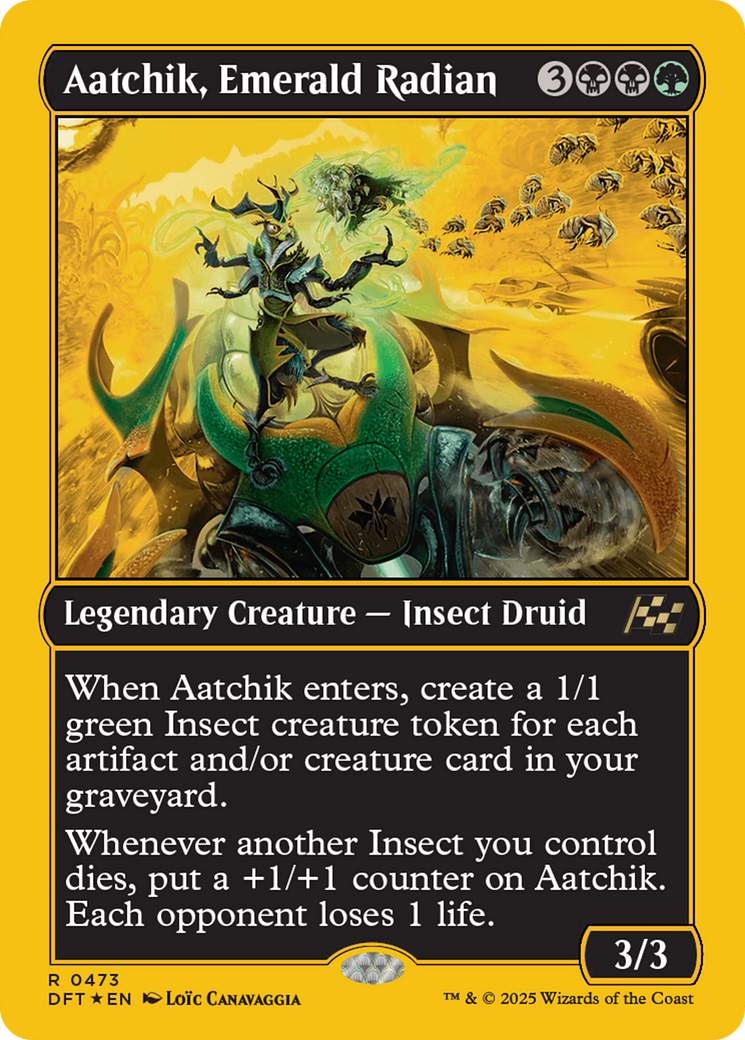 Aatchik, Emerald Radian (DFT-473) [Aetherdrift] Foil