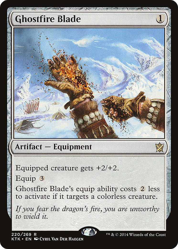 Ghostfire Blade (KTK-220) [Khans of Tarkir]