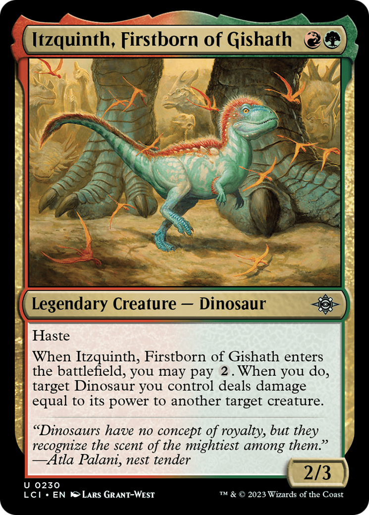 Itzquinth, Firstborn of Gishath (LCI-230) [The Lost Caverns of Ixalan] Foil