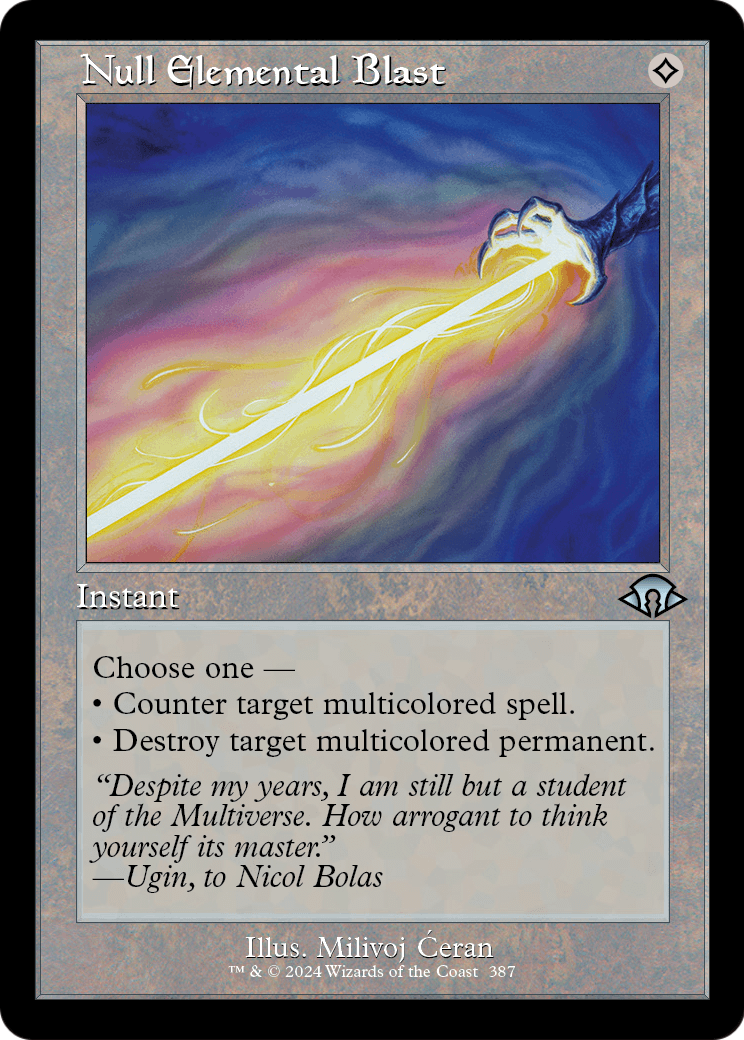 Null Elemental Blast (Retro Frame) (MH3-387) [Modern Horizons 3] Foil