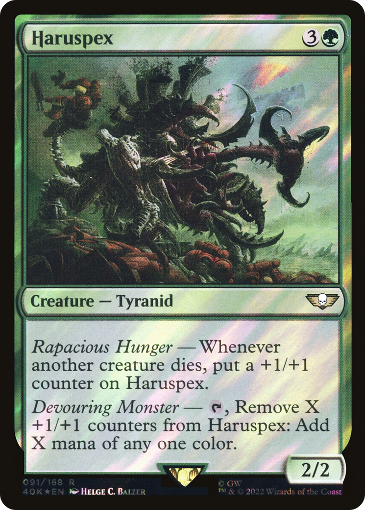 Haruspex (Surge Foil) (40K-091) [Warhammer 40,000 Commander] Foil