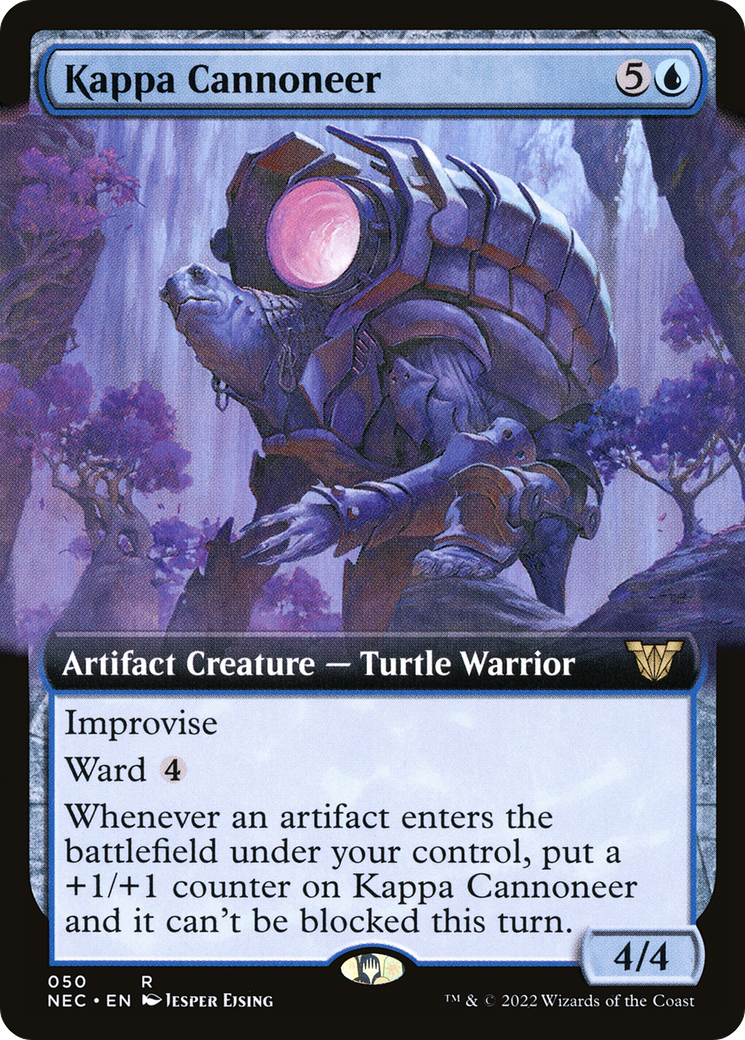Kappa Cannoneer (Extended Art) (NEC-050) [Neon Dynasty Commander]