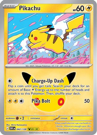 Pikachu - 042/128 42 - [ME 30th Celebration] Holofoil