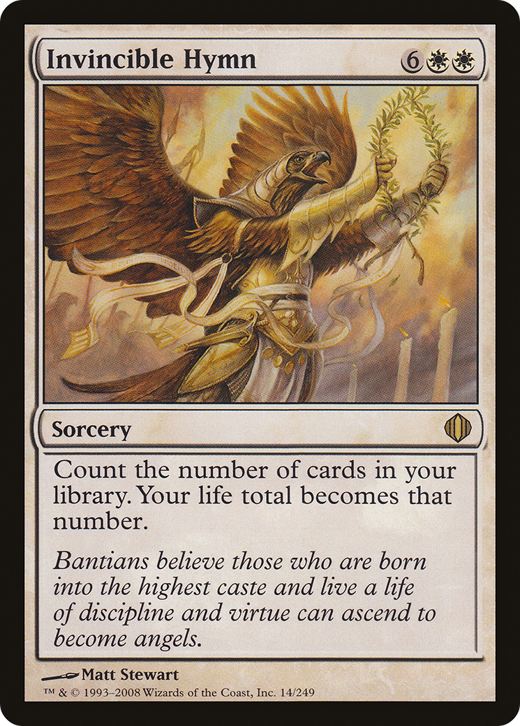 Invincible Hymn (ALA-014) [Shards of Alara] Foil
