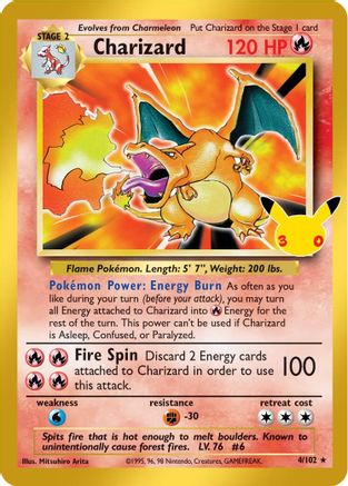 Charizard 4 - [ME 30th Celebration Classic Collection] Holofoil