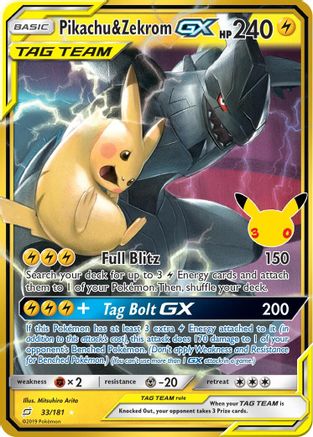 Pikachu & Zekrom GX 33 - [ME 30th Celebration Classic Collection] Holofoil