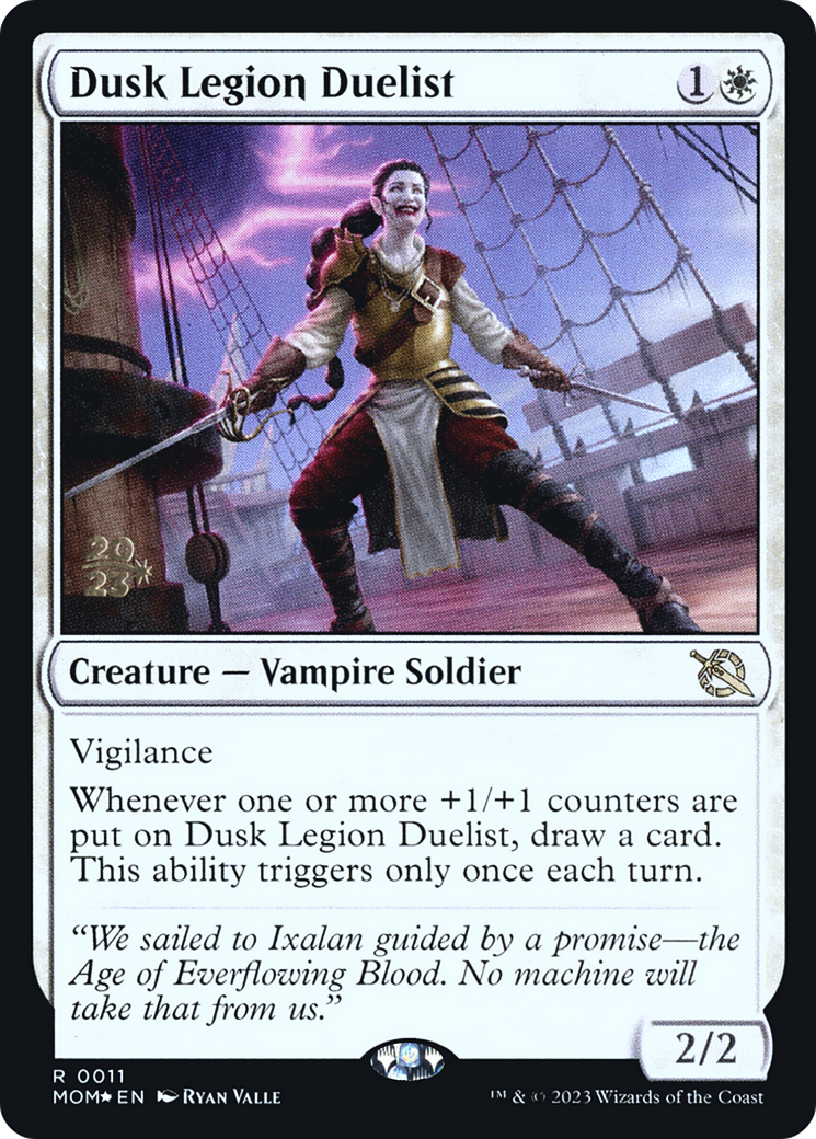 Dusk Legion Duelist (PRE-11S) [March of the Machine Promos] Foil