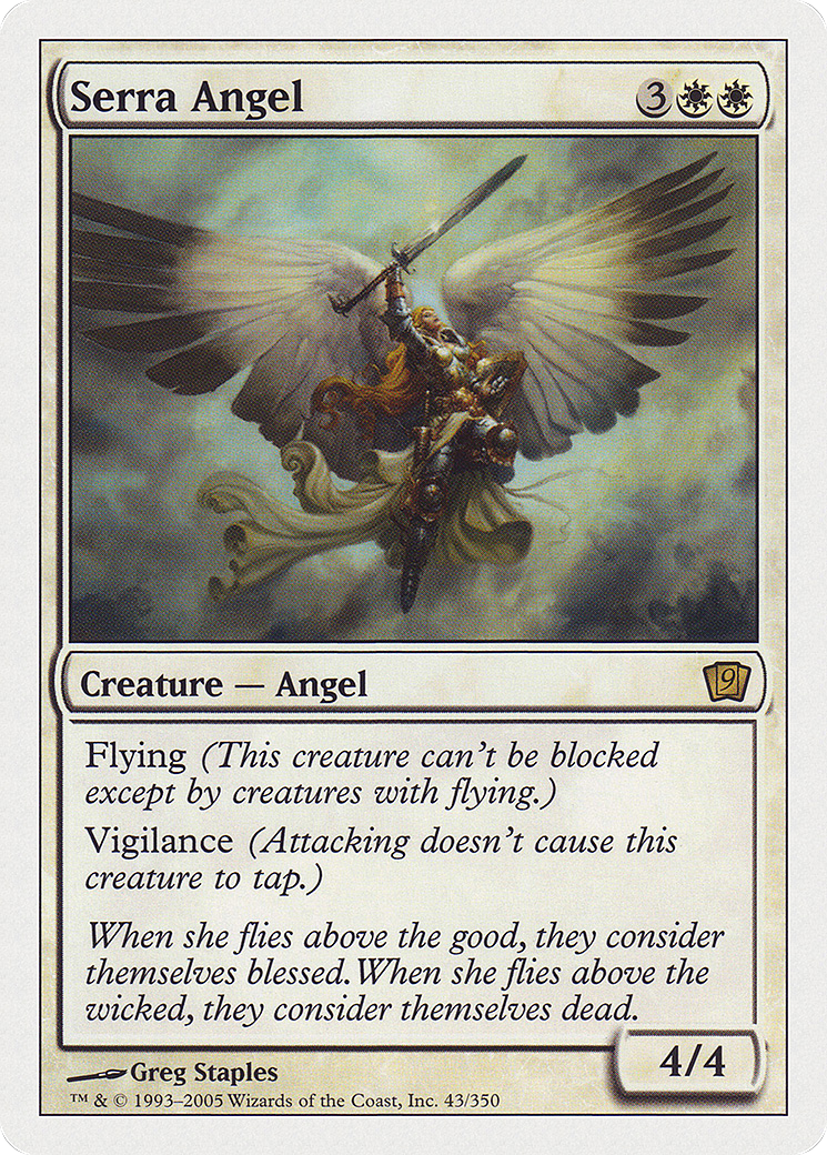 Serra Angel (9ED-043) [9th Edition] Foil