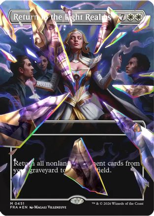 Return to the Light Realms (Borderless) (Facet Foil) (FRA-451) [Reality Fracture] Foil