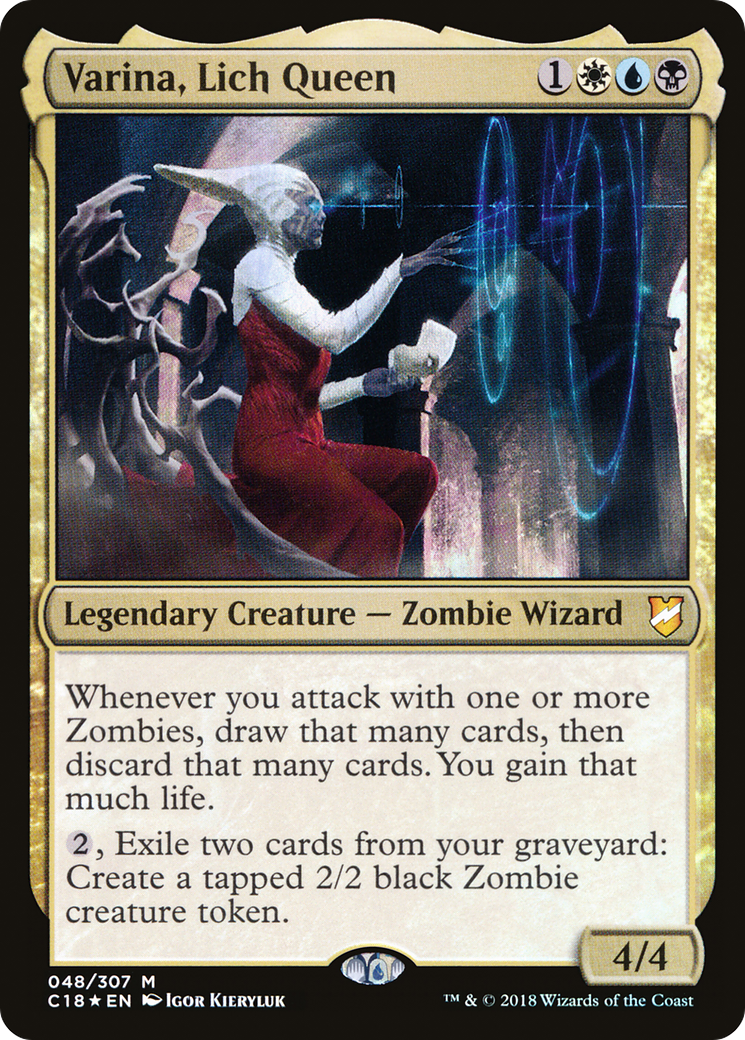 Varina, Lich Queen (C18-048) [Commander 2018] Foil