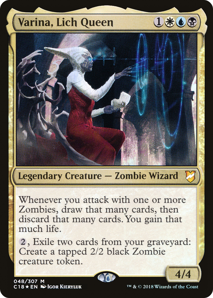 Varina, Lich Queen (C18-048) [Commander 2018] Foil