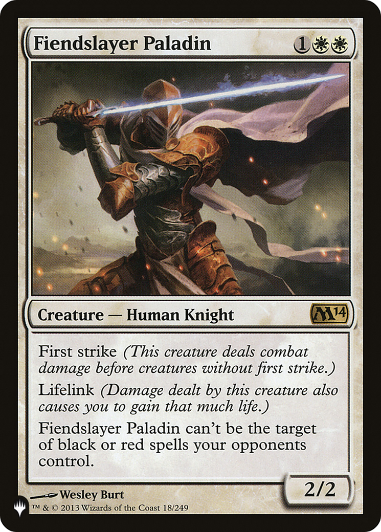 Fiendslayer Paladin (LIST-M14-18) [The List]