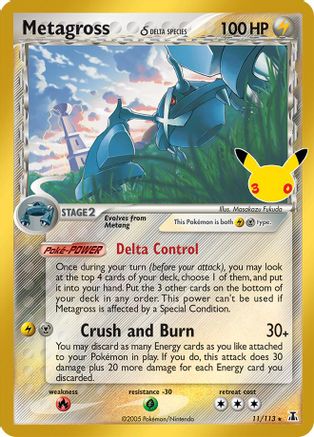 Metagross (Delta Species) 11 - [ME 30th Celebration Classic Collection] Holofoil