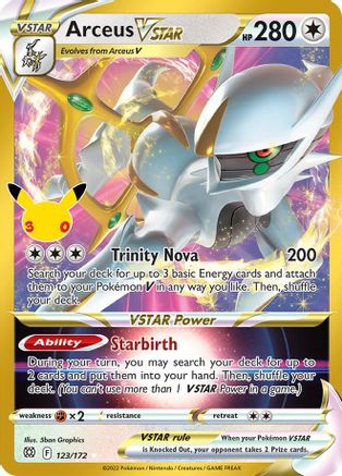 Arceus VSTAR 123 - [ME 30th Celebration Classic Collection] Holofoil