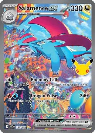 Salamence ex - 156/128 156 - [ME 30th Celebration] Holofoil