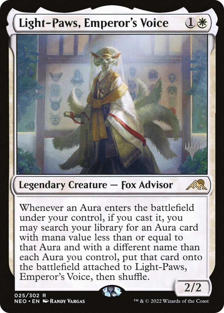 Light-Paws, Emperor's Voice (PPNEO-25P) [Kamigawa: Neon Dynasty Promos] Foil