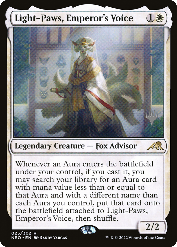 Light-Paws, Emperor's Voice (PPNEO-025) [Promo Pack: Kamigawa: Neon Dynasty Promos]