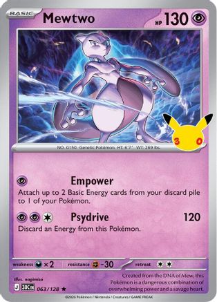 Mewtwo 63 - [ME 30th Celebration] Holofoil
