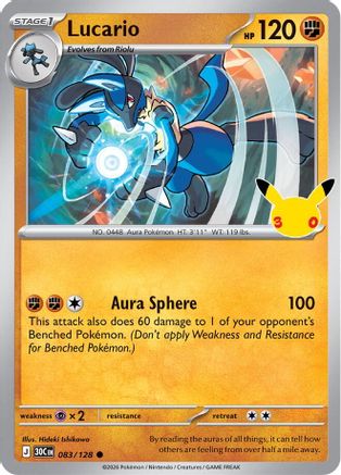 Lucario 83 - [ME 30th Celebration] Holofoil