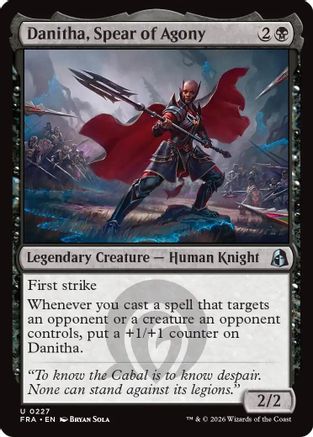 Danitha, Spear of Agony (FRA-227) [Reality Fracture] Foil
