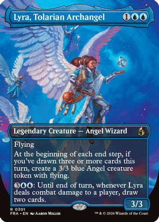 Lyra, Tolarian Archangel (Borderless) (FRA-301) [Reality Fracture] Foil