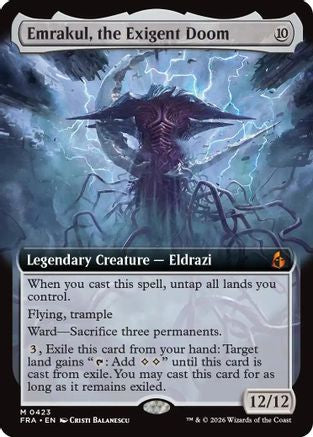 Emrakul, the Exigent Doom (Extended Art) (FRA-423) [Reality Fracture] Foil