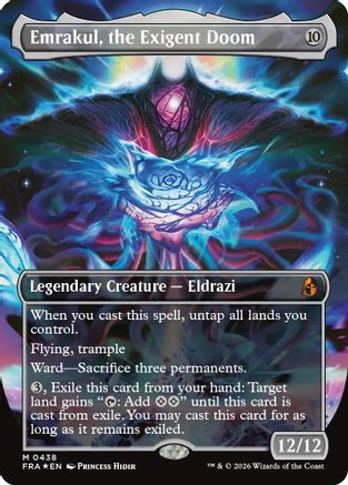 Emrakul, the Exigent Doom (Borderless) (FRA-438) [Reality Fracture] Foil