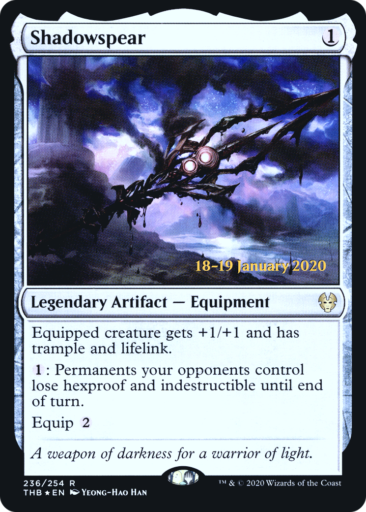 Shadowspear (PRE-236S) [Theros Beyond Death Promos] Foil