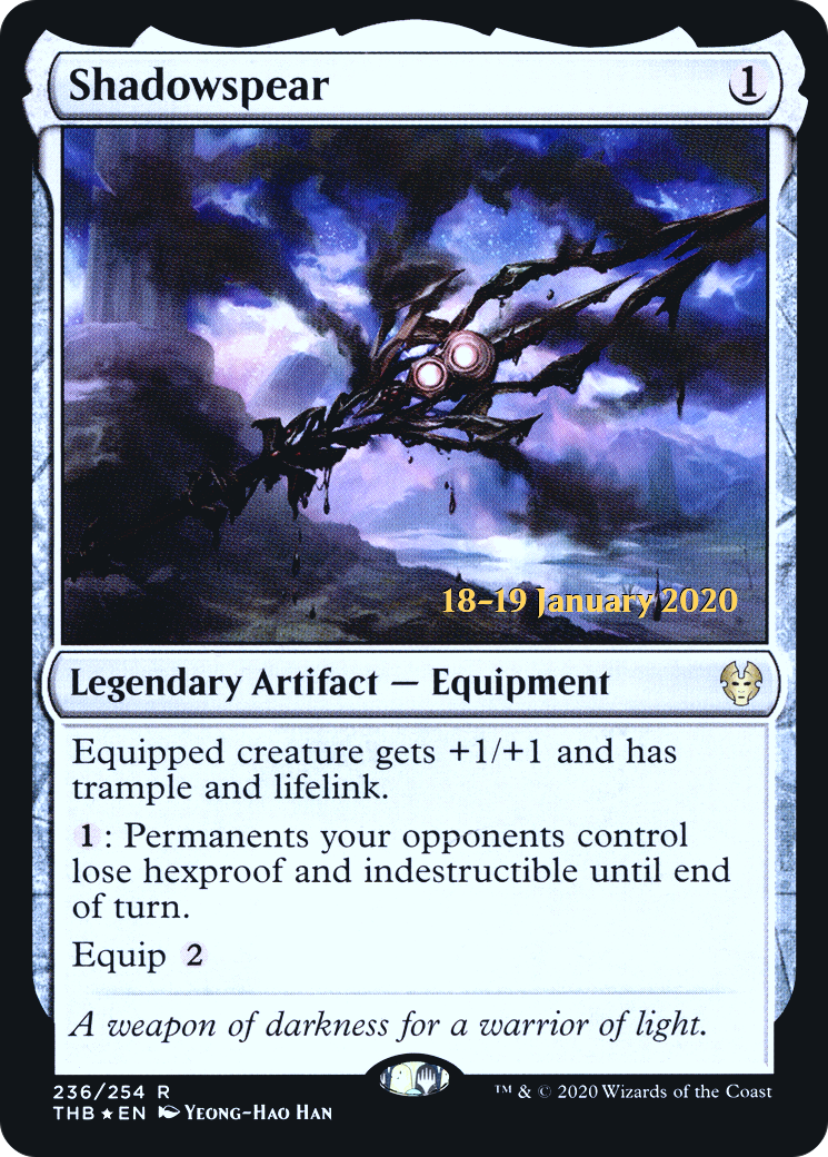 Shadowspear (PRE-236S) [Theros Beyond Death Promos] Foil